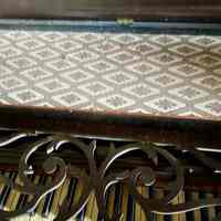 Fabric under the hinged lid