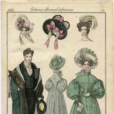 Man / Lady in Coats; Headwear