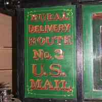 2004.107.1 Mail Wagon, Signage