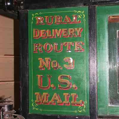 2004.107.1 Mail Wagon, Signage