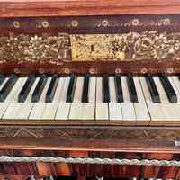 Detail of keyboard and decoration