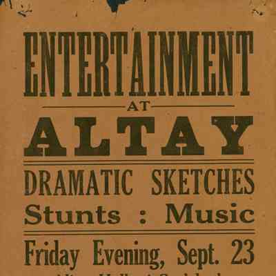 Altay Handbill