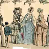 2 Men, 3 Ladies, Boy and 4 Straw Hats