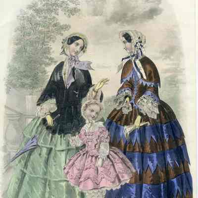 Frilly Ladies and Girl in Pink