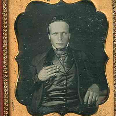 Man, with Hand on Chest