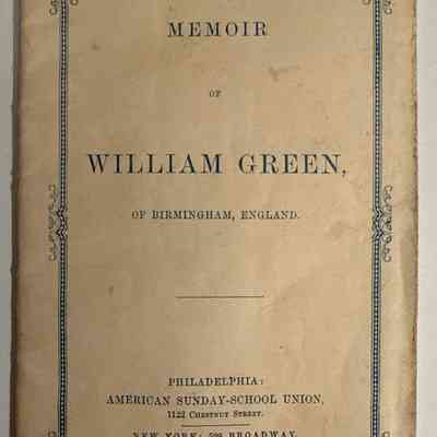 Memoir of William Green