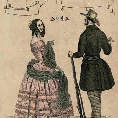 Pink Lady with Hunter, Pattern