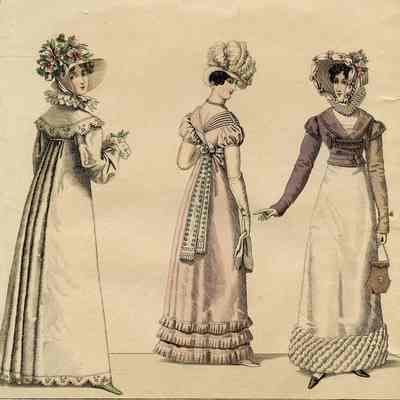 3 Ladies, Pink Dress with Polka Dot Ribbon