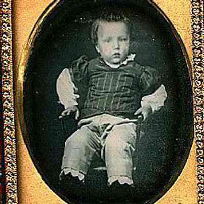 Little Boy with Pantalettes Under Trousers