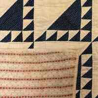Quilt with view of reverse