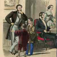 6 Men, 4 Boys, Lady at Tea