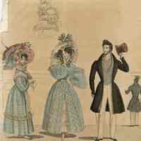 2 Ladies and Front Back of a Man in Striped Shirt