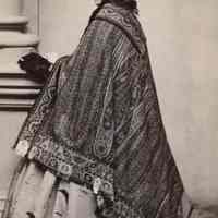 wearing the camel hair shawl.   Frances Ann Freeman about 1862