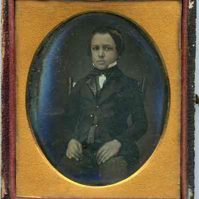 Boy in Full Adult Suit