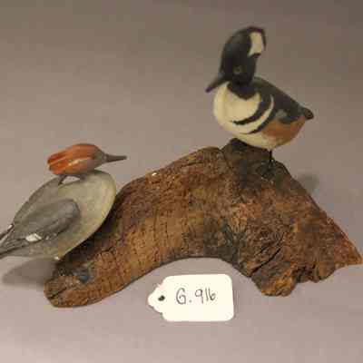 Miniature Wood Duck carving
