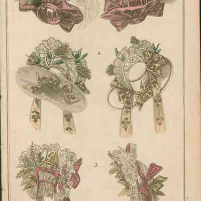 3 Hats in 2 Views, Including Pink Turban
