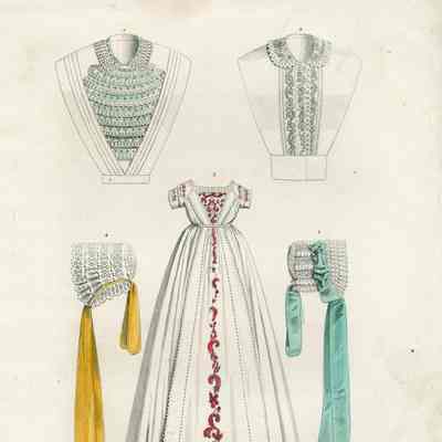 Chemisttes and Infant Gown, 2 Caps