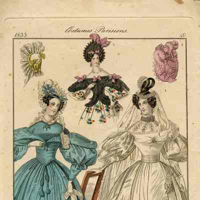 Blue Dress, Bride, 2 Hats and a Torso