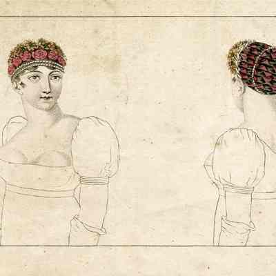 Front and Back View of Fashionable Bodice