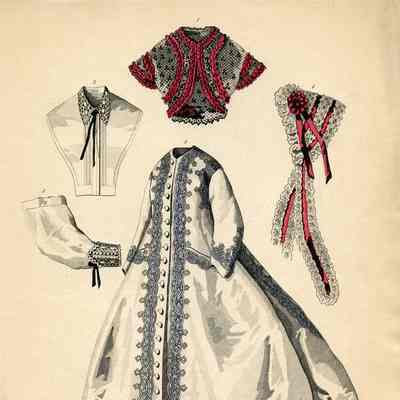 White Dressing Gown, Net Bolero, Etc.