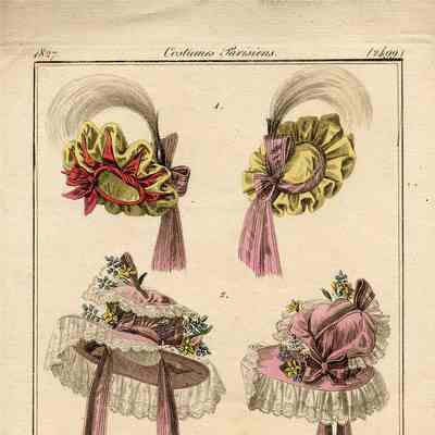 3 Hats, 1 with High Arching Plume