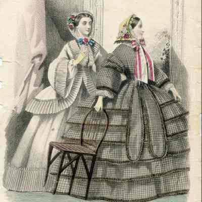 2 Ladies by Huge Mirror