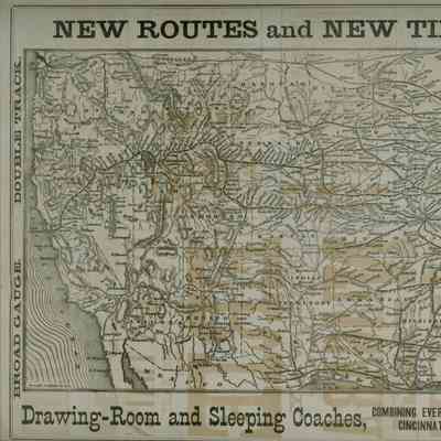 Map of Erie Railway, 1871