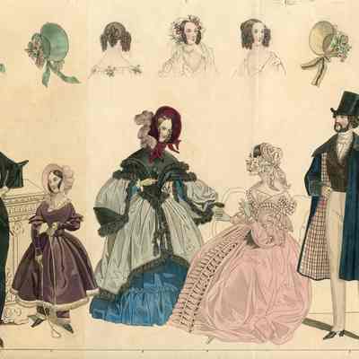 Group in Parlor, Winter Wear