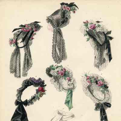 6 Black Caps and a Neck Kerchief
