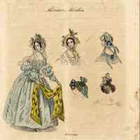 Blue Dress, Also 2 Caps and Coiffures - Image 2