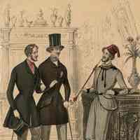 3 Men in Library, One Long Red Pipe