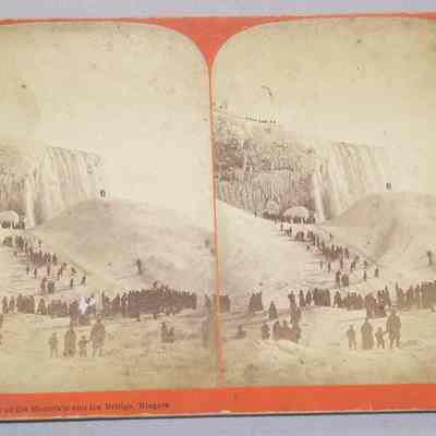 Instantaneous View of Ice Mountain and Ice Bridge - Niagara.