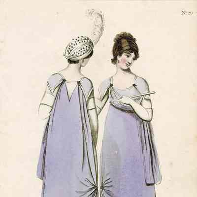 2 Ladies, 2 Views of Purple Dress