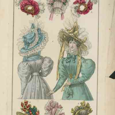 2 Half Ladies in Huge Hats Plus 6 More