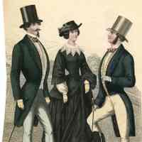 2 Men and a Lady in a Riding Habit