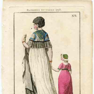 Trained White Dress, Child in Pink Dress