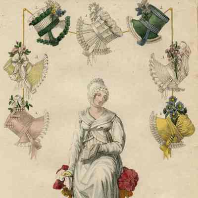 Pale Blue Morning Attire - Surrounded by Bonnets