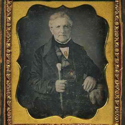 Elderly Man with Cane