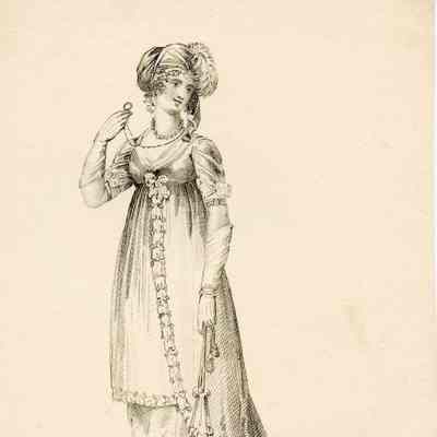 Trained Evening Dress, Monacle