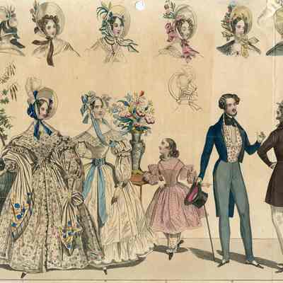 2 Men, 2 Ladies, Girl in Pink Dress