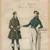 2 Men, One in Livery, the Other in a Morning Coat