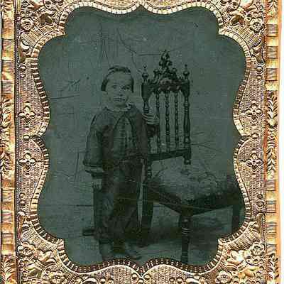 Little Boy by Big Chair