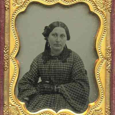 Young Lady in Checks - Elizabeth M. Beale