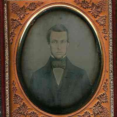 Serious Young Man with Big Cravat