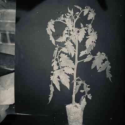 Glass Plate Negative, Tomato Plant