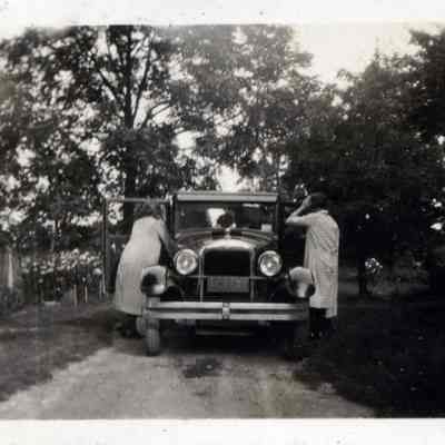 Two People and Car