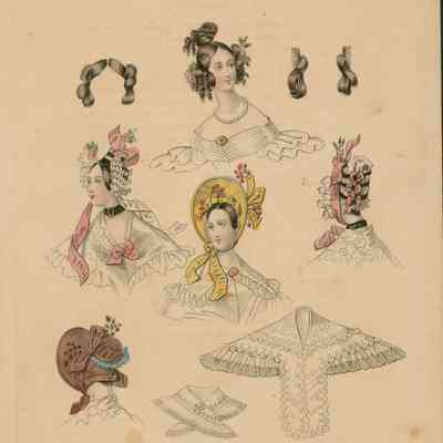 4 Busts, Pelerine, A Bonnet and 3 Hair Pieces
