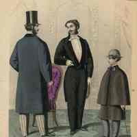 2 Men in a Parlor, Boy in Cape