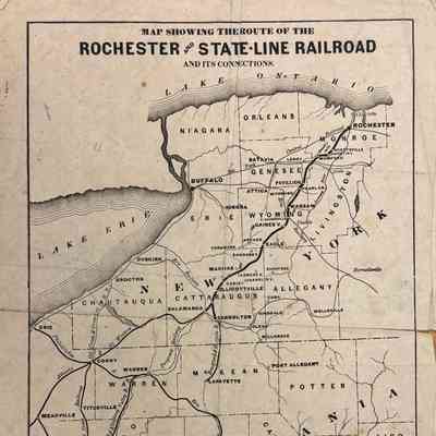 Map of Rochester and State Line Railroad