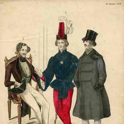 Man in Gaudy Clothes, Walking Stick